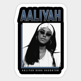 Aaliyah Hip Hop Sticker